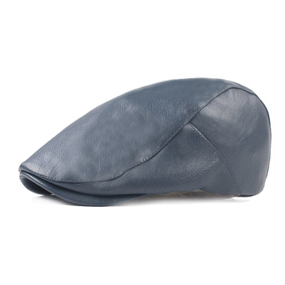 The Cobbler — Leather Flat Cap