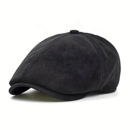 The Merchant — Suede Newsboy Cap