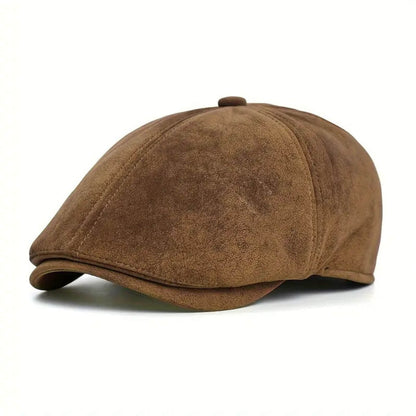 The Merchant — Suede Newsboy Cap