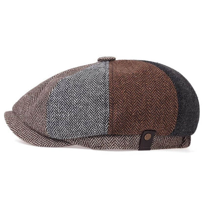 The Patchmaster — Wool Blend Newsboy Cap