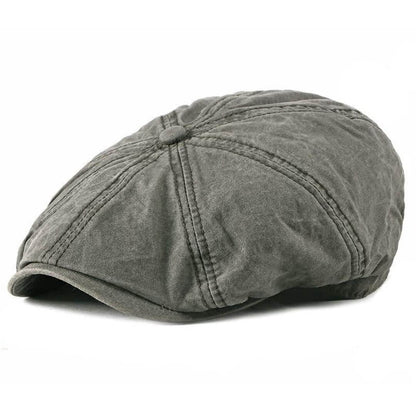 The Harbour — Washed Cotton Newsboy Cap