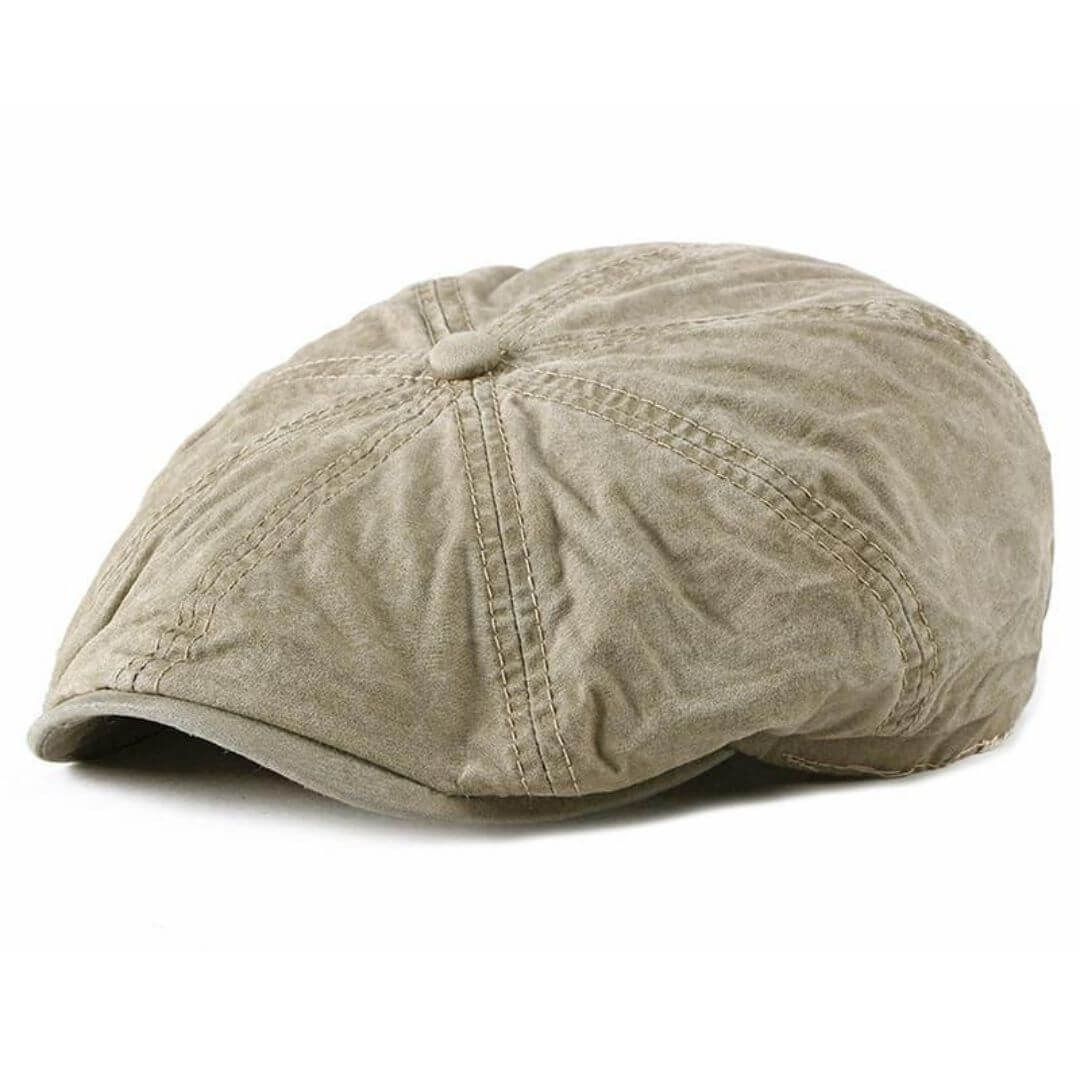 The Harbour — Washed Cotton Newsboy Cap