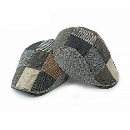 The Weaver — Patchwork Tweed Flat Cap