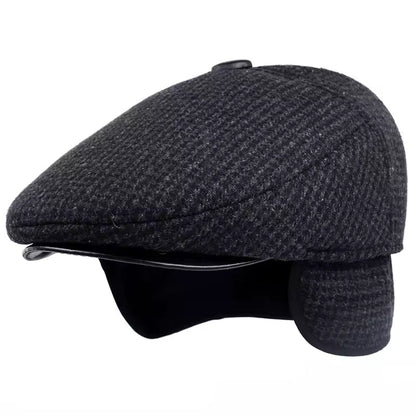 The Winterkeeper — Wool Blend Flat Cap