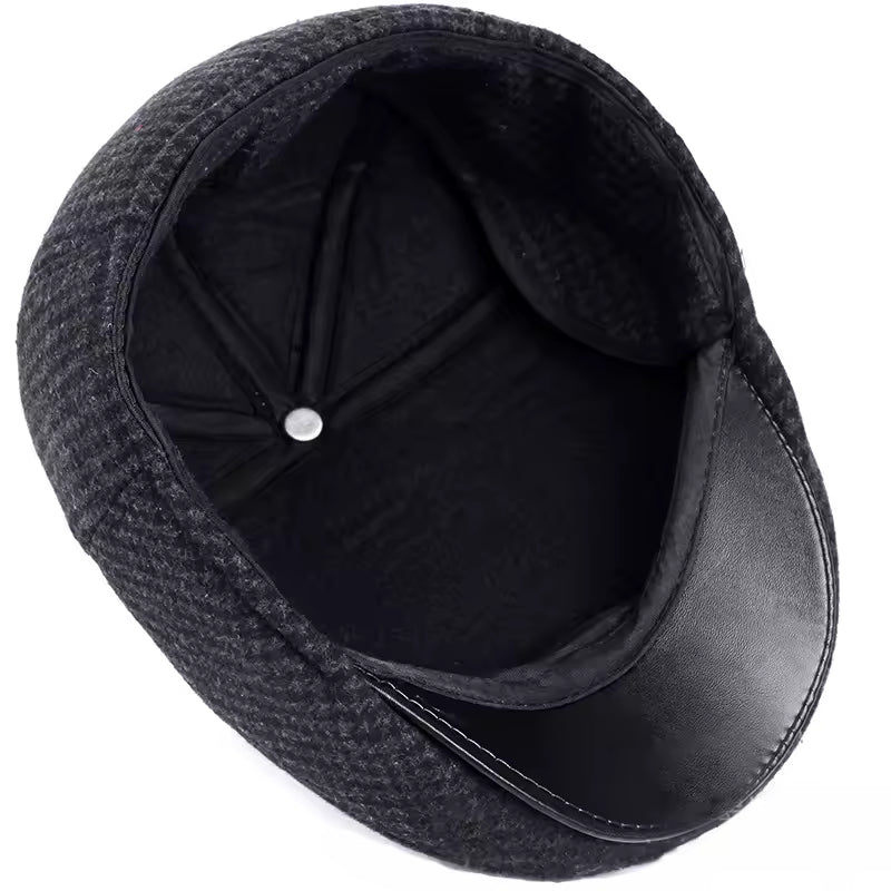 The Winterkeeper — Wool Blend Flat Cap