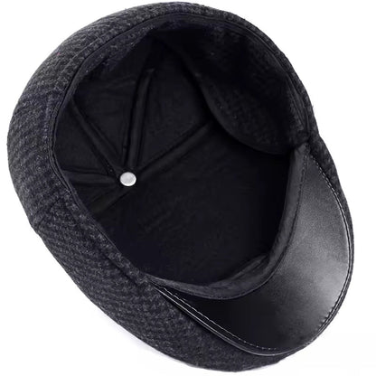 The Winterkeeper — Wool Blend Flat Cap