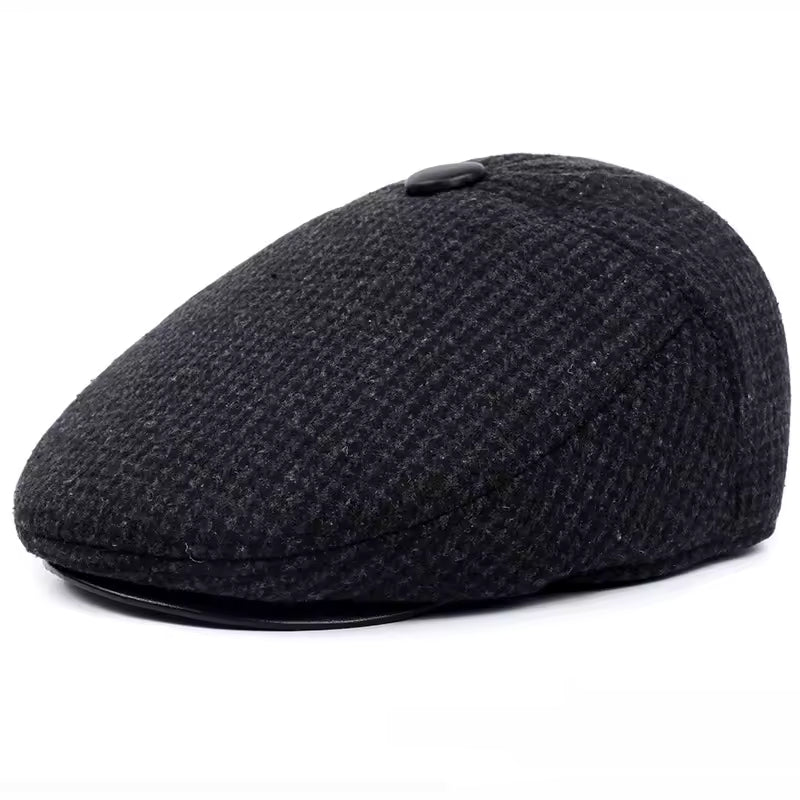 The Winterkeeper — Wool Blend Flat Cap