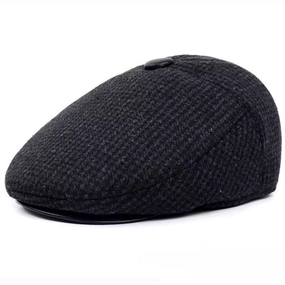The Winterkeeper — Wool Blend Flat Cap