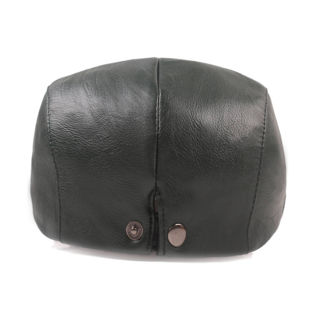 The Cobbler — Leather Flat Cap