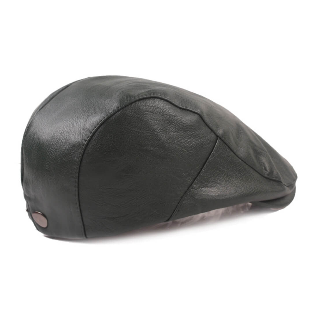 The Cobbler — Leather Flat Cap