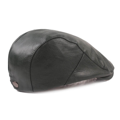 The Cobbler — Leather Flat Cap