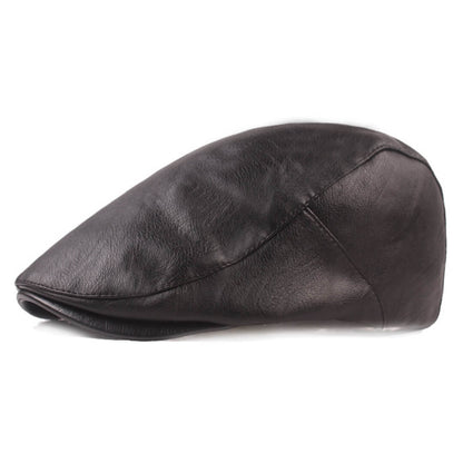 The Cobbler — Leather Flat Cap