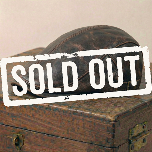 The Chancellor — Leather Flat Cap