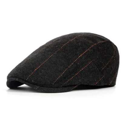 The Foreman — Herringbone Tweed Flat Cap