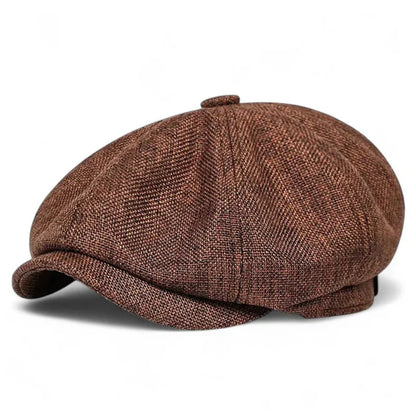 The Tweed — Herringbone Newsboy Cap