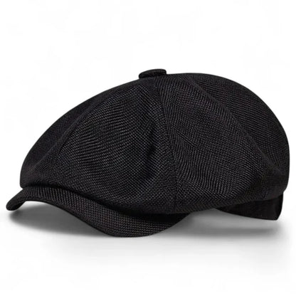 The Tweed — Herringbone Newsboy Cap