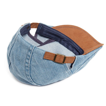 The Riverside — Denim Flat Cap