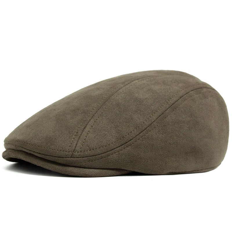 The Gentleman — Suede Flat Cap