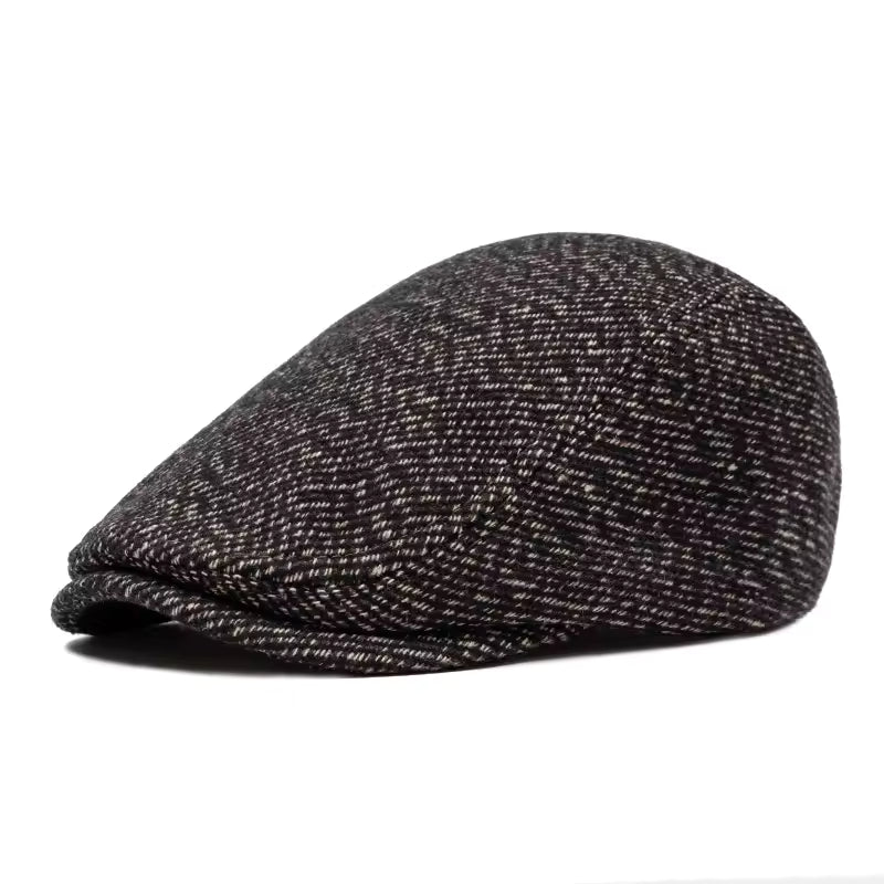 The Gatekeeper — Tweed Blend Flat Cap