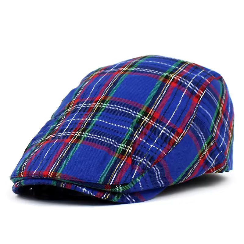 The Highlander — Tartan Flat Cap