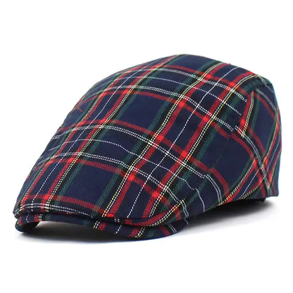 The Highlander — Tartan Flat Cap