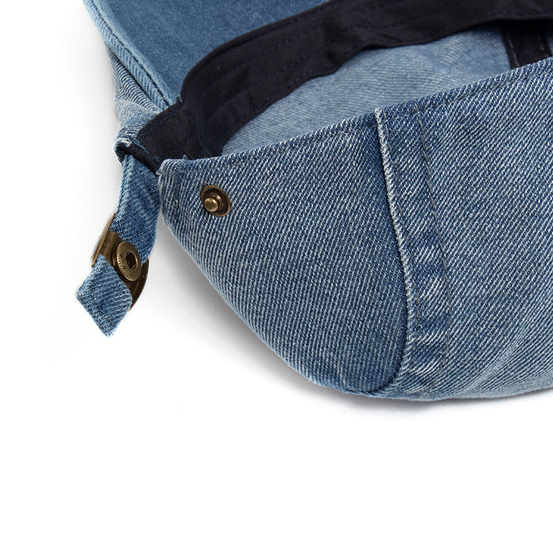 The Waymaker — Washed Denim Flat Cap
