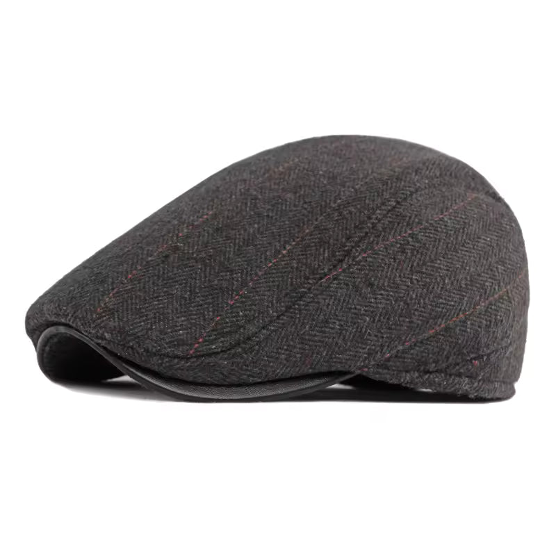 The Ironside — Wool Blend Flat Cap