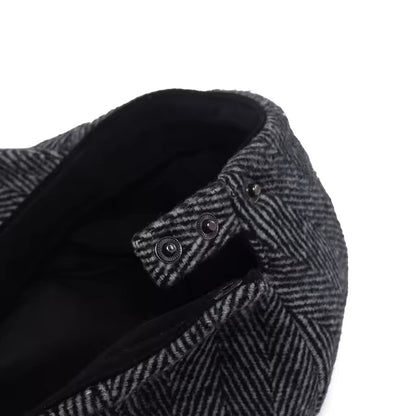 The Wool — Herringbone Flat Cap