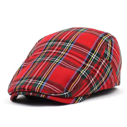 The Highlander — Tartan Flat Cap