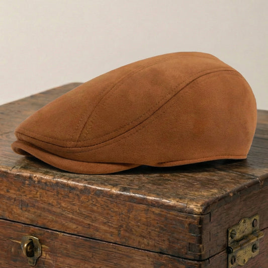 The Gentleman — Suede Flat Cap
