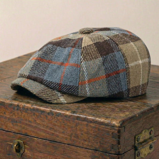The Highlands — Plaid Newsboy Cap