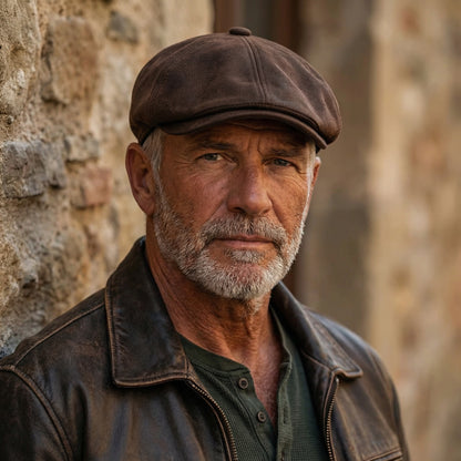 The Merchant — Suede Newsboy Cap