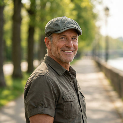 The Harbour — Washed Cotton Newsboy Cap