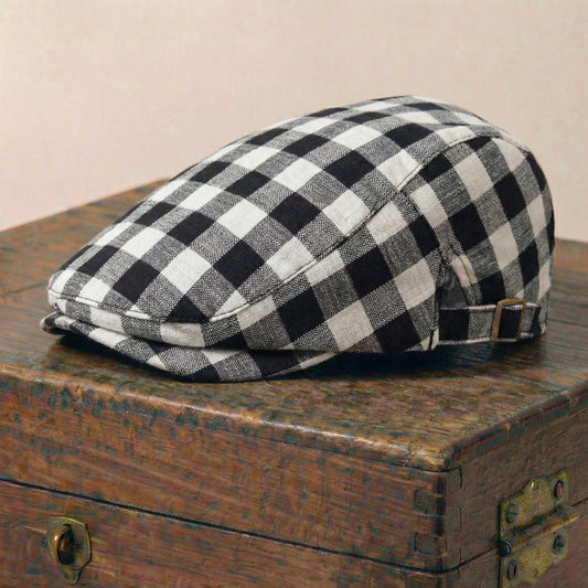 The Crossroads — Check Flat Cap