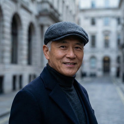 The Wool — Herringbone Flat Cap