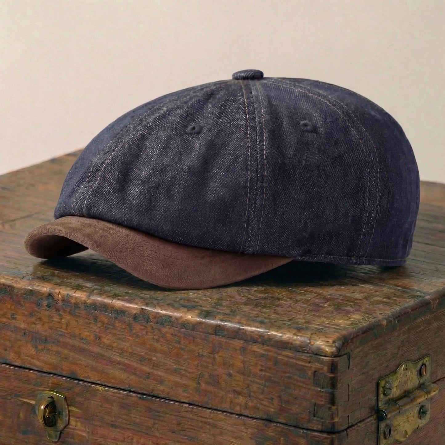 The Dockside — Denim Newsboy Cap
