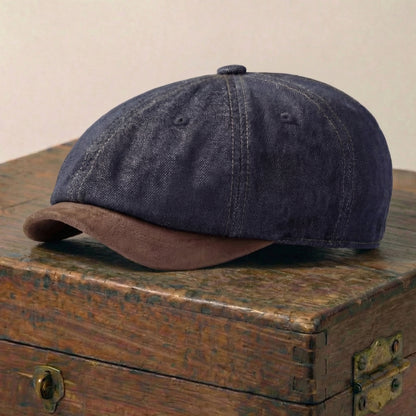 The Dockside — Denim Newsboy Cap