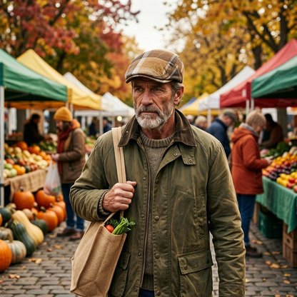 The Harvest — Plaid Flat Cap